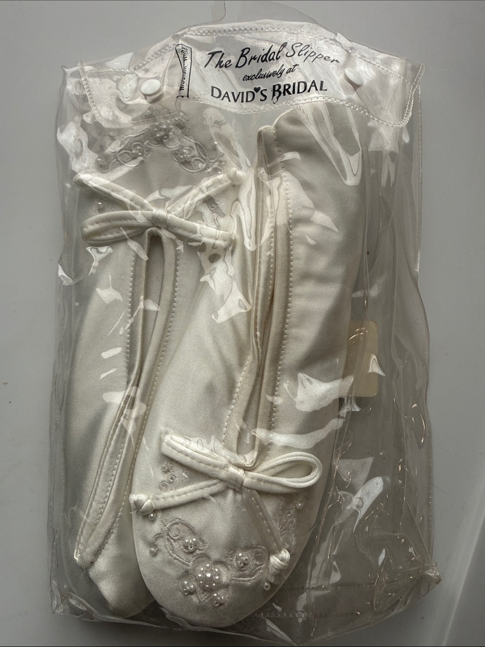 Bridal slippers size medium